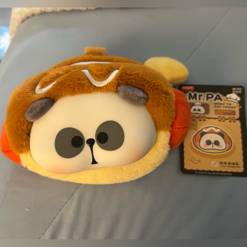 Mr. Pa-What to eat today plushy bag series-Lucky sausage bun